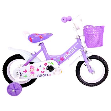 BICICLETA ARO 12 INFANTIL LILA ANGEL - 1