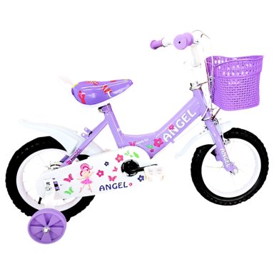 BICICLETA ARO 12 INFANTIL LILA ANGEL - 4