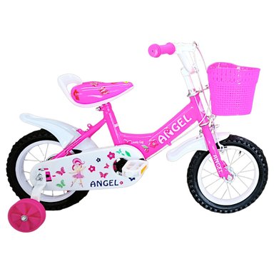 BICICLETA ARO 12 INFANTIL ROSADO ANGEL - 2