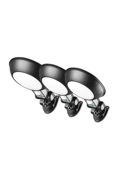 PACK DE 3 FOCOS SOLARES LED 100W PARA EXTERIOR - 1