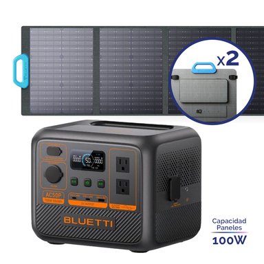KIT CENTRAL DE ENERGÍA + PANEL SOLAR PORTÁTIL BLUETTI - 1