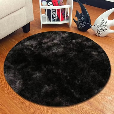 ALFOMBRA REDONDA PELUDITA 150X150 ROSADO - 1