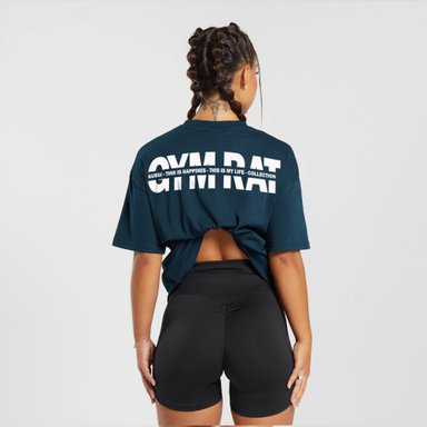 POLERA BASIC MUJER GYM RAT EDICION LIMITADA NAVY - 4