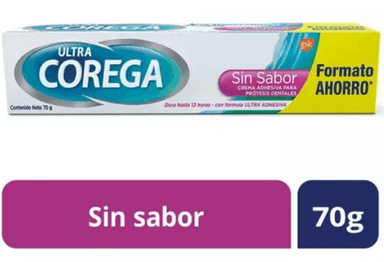 ADHESIVO DENTAL COREGA ULTRA CREMA SIN SABOR 70G - 1