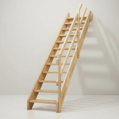 ESCALERA MADERA + PASAMANOS CONSTRUCCION REMODELACION BARNIZ - 2