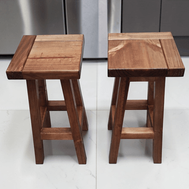 TABURETE O PISO MADERA (SIN RESPALDO) BAR O COCINA MODELO WEMUL - 1