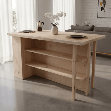 MESON ISLA MUEBLE PARA COCINA, QUINCHO, DESAYUNADOR. - 3