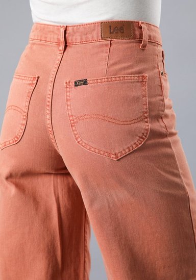 JEANS STELLA A LINE RELAXED FIT TIRO ALTO NARANJO - 5