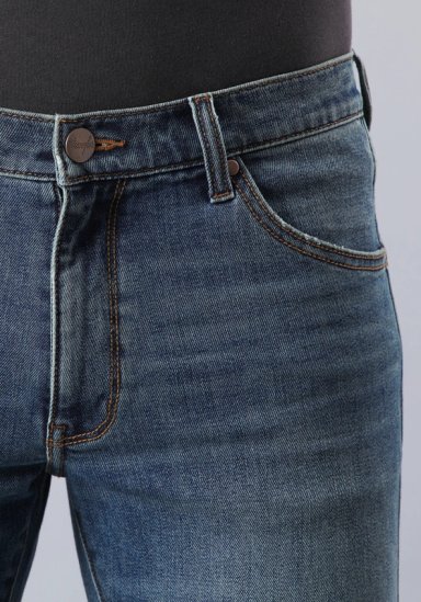 JEANS LARSTON SLIM TIRO MEDIO AZUL MEDIO - 3