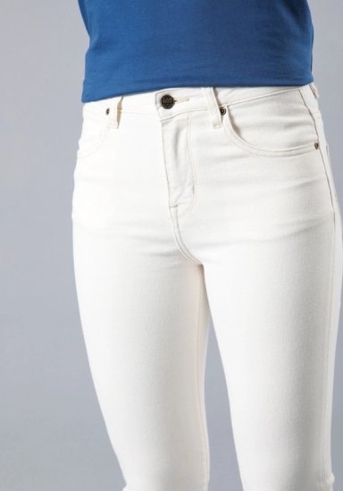 JEANS BREESE BOOT FLARE TIRO ALTO BLANCO - 4