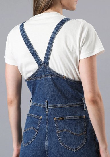 JARDINERA RELAXED FIT MOM BIB AZUL MEDIO - 3