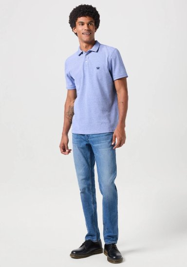 POLERA REGULAR FIT REFINED POLO OXFORD PIQUE CELESTE - 3
