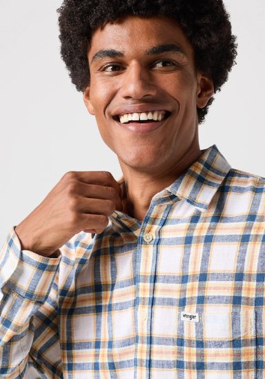 CAMISA REGULAR FIT 1 POCKET LS BLANCO - 4