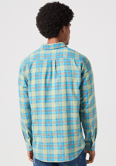CAMISA REGULAR FIT 1 POCKET LS VERDE - 2