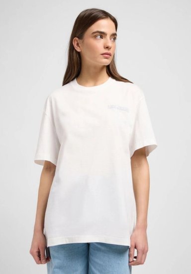 POLERA RELAXED FIT LOOSE GRAPHIC BEACH TEE BLANCO - 1