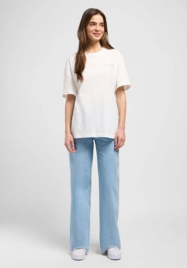 POLERA RELAXED FIT LOOSE GRAPHIC BEACH TEE BLANCO - 3