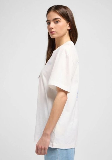 POLERA RELAXED FIT LOOSE GRAPHIC BEACH TEE BLANCO - 4
