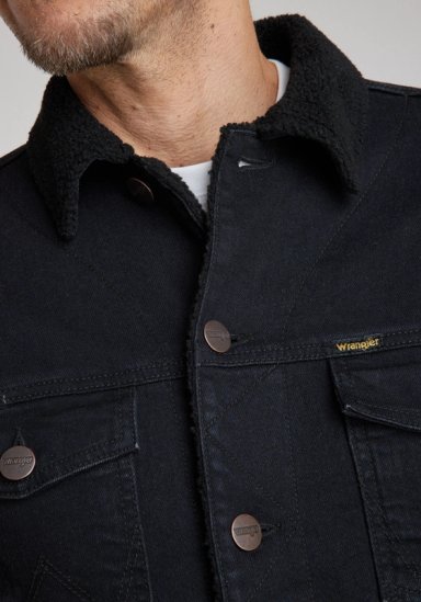 CHAQUETA WRANGLER HOMBRE AUTHENTIC SHERPA BLACK - 2