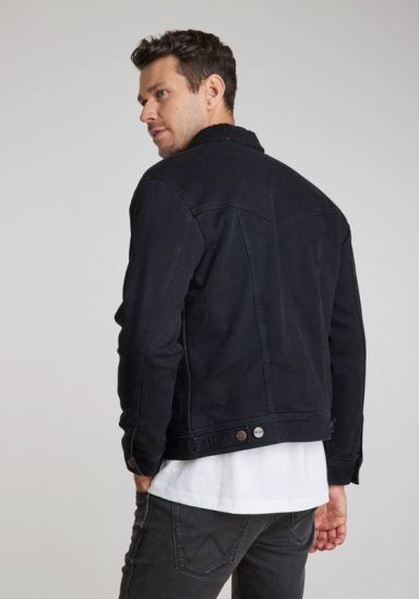 CHAQUETA WRANGLER HOMBRE AUTHENTIC SHERPA BLACK - 3