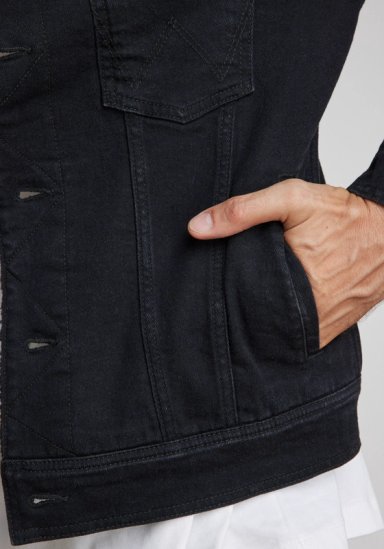 CHAQUETA WRANGLER HOMBRE AUTHENTIC SHERPA BLACK - 4