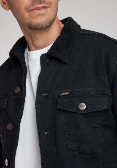 CHAQUETA WRANGLER HOMBRE AUTHENTIC SHERPA BLACK - 5