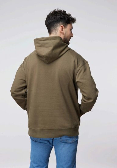 POLERON HOMBRE  LOGO LOOSE HOODIE MILITAR GREEN - 4