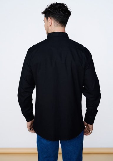 CAMISA 1 POCKET SHIRT NEGRO - 2