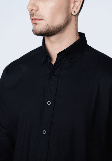 CAMISA 1 POCKET SHIRT NEGRO - 3