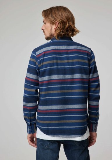 CAMISA HOMBRE  LS CLEAN WESTERN SHIRT REGULAR FIT AZUL - 3