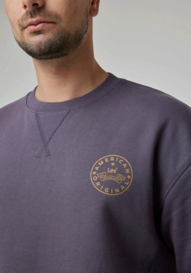 POLERON HOMBRE  LS CREW SWS ORIGINAL GREY - 4