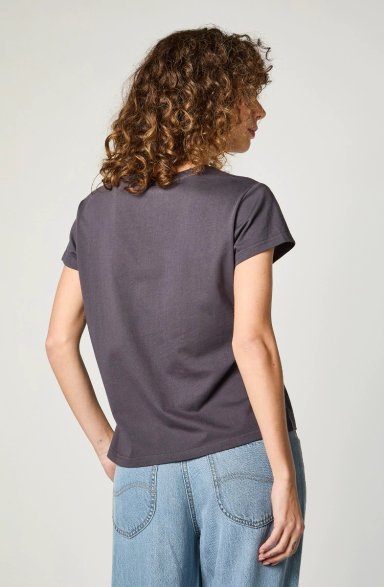POLERA MUJER RELAXED V NECK GREY - 2