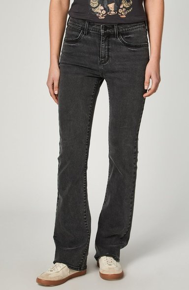 JEANS MUJER BOOT CUT BLACK - 1