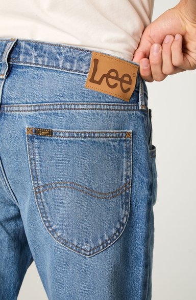 JEANS HOMBRE STRAIGHT TIRO MEDIO AZUL DAREN - 4