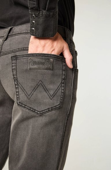 JEANS HOMBRE TEXAS STRAIGHT TIRO ALTO GRIS - 4