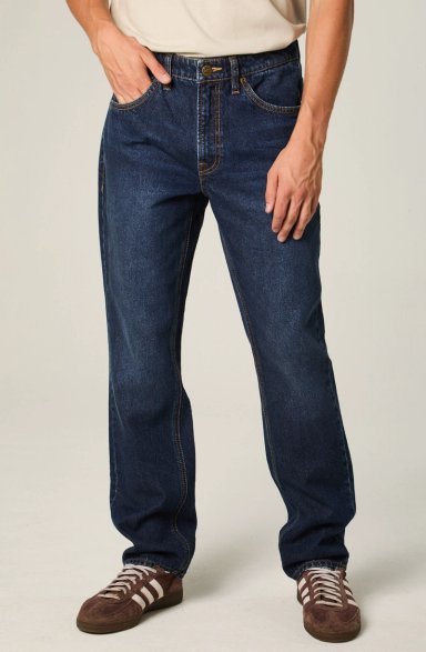 JEANS HOMBRE STRAIGHT TIRO ALTO AZUL OSCURO BROOKLYN - 1