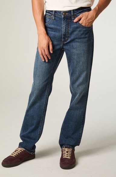 JEANS HOMBRE STRAIGHT AZUL MEDIO ROBERTO - 1
