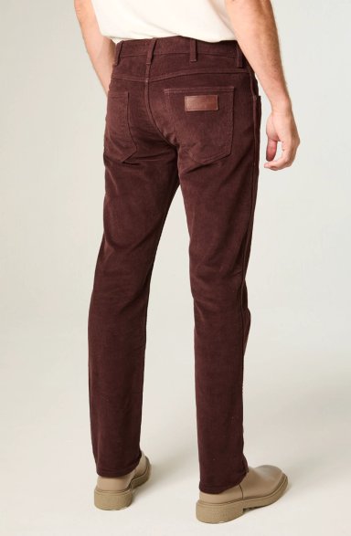 PANTALON HOMBRE GREENSBORO COTELE STRAIGHT TIRO MEDIO CAFE - 3
