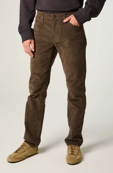 PANTALON HOMBRE REGULAR VERDE MILITAR DAREN COTELE - 1