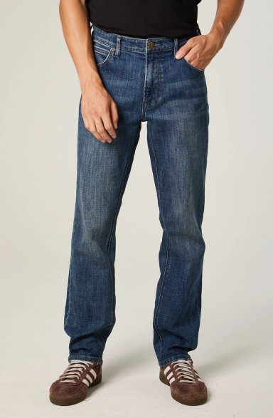 JEANS HOMBRE STRAIGHT TIRO MEDIO AZUL DAREN - 1