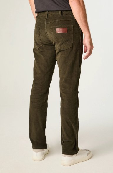 PANTALON HOMBRE GREENSBORO COTELE STRAIGHT TIRO MEDIO VERDE MILITAR - 3