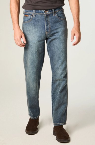 JEANS HOMBRE TEXAS STRAIGHT TIRO ALTO AZUL - 1
