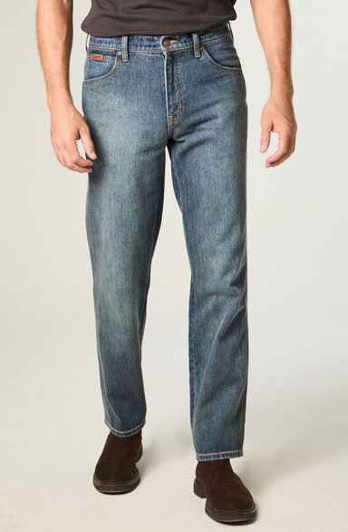 JEANS HOMBRE TEXAS STRAIGHT TIRO ALTO AZUL - 1