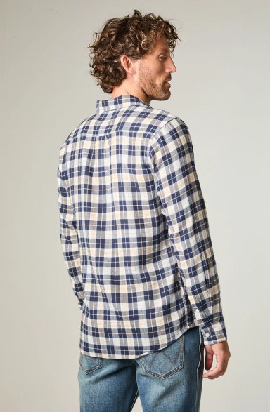 CAMISA HOMBRE 1 POCKET FLANNEL REGULAR FIT AZUL - 4