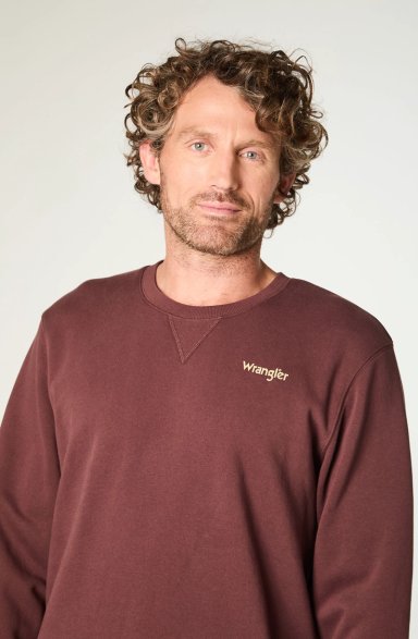 POLERON HOMBRE CREWNECK GRAPHIC REGULAR FIT CAFE - 3