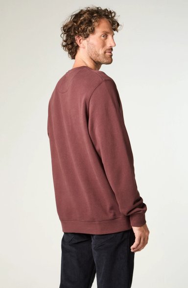 POLERON HOMBRE CREWNECK GRAPHIC REGULAR FIT CAFE - 4