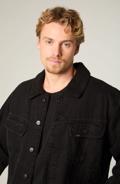 CHAQUETA HOMBRE REGULAR NEGRO SHERPA RIDER - 3