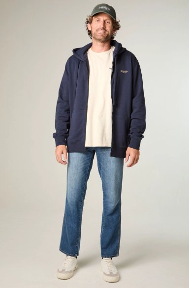 POLERON HOMBRE HOODIE FULL ZIPER REGULAR FIT AZUL - 2
