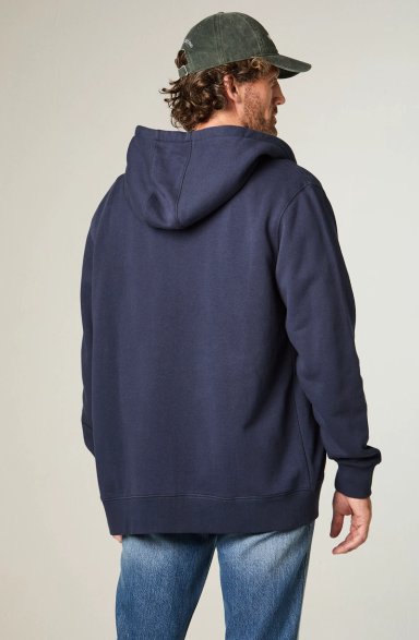 POLERON HOMBRE HOODIE FULL ZIPER REGULAR FIT AZUL - 4