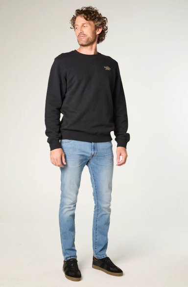 POLERON HOMBRE CREWNECK GRAPHIC REGULAR FIT NEGRO - 2