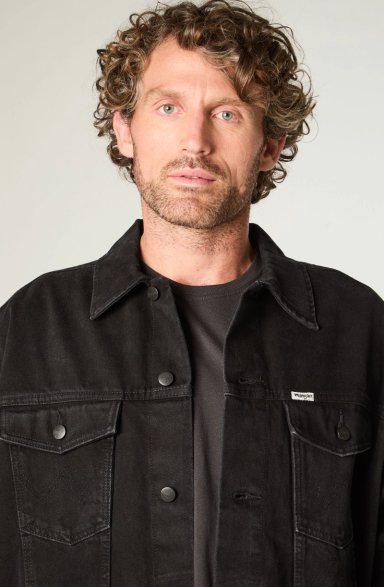 CHAQUETA HOMBRE TRUCKER DENIM REGULAR FIT NEGRO - 3